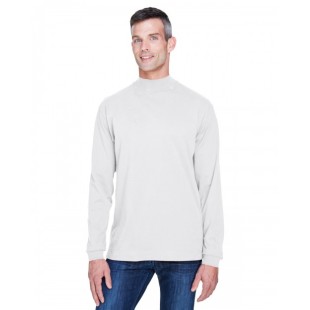 Devon & Jones Adult Sueded Cotton Jersey Mock Turtleneck