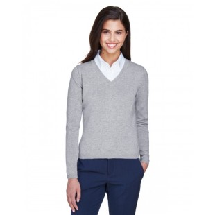 D475W Devon & Jones Ladies' V-Neck Sweater