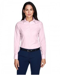 Devon & Jones Ladies' Crown Collection Banker Stripe Woven Shirt