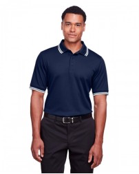 Devon & Jones CrownLux Performance Men's Plaited Tipped Polo