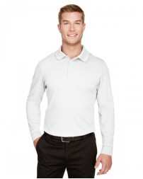 DG20LT Devon & Jones CrownLux Performance® Tall Plaited Long Sleeve Polo