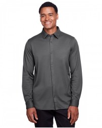 Devon & Jones CrownLux Performance Men's Plaited Button-Down