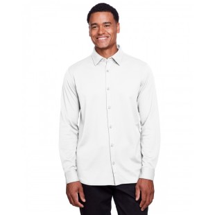 Devon & Jones CrownLux Performance Men's Plaited Button-Down
