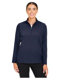 DG410W Devon & Jones CrownLux Performance® Ladies' Windsor Welded Quarter-Zip