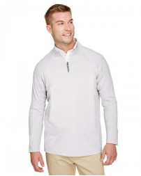 Devon & Jones CrownLux Performance Men's Clubhouse Micro-Stripe Quarter-Zip