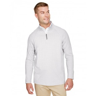 Devon & Jones CrownLux Performance Men's Clubhouse Micro-Stripe Quarter-Zip
