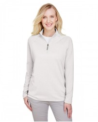 DG480W Devon & Jones CrownLux Performance® Ladies' Clubhouse Micro-Stripe Quarter-Zip