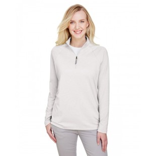 Devon & Jones CrownLux Performance Ladies' Clubhouse Micro-Stripe Quarter-Zip