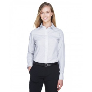 Devon & Jones Ladies' Crown Collection Micro Tattersall Woven Shirt