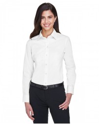 Devon & Jones Ladies' Crown Collection Solid Stretch Twill Woven Shirt