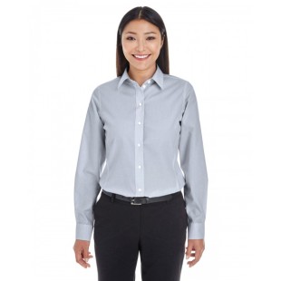 Devon & Jones Ladies' Crown Collection Striped Woven Shirt