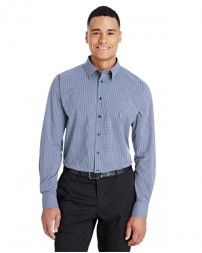 DG535 Devon & Jones CrownLux Performance® Men's Tonal Mini Check Woven Shirt