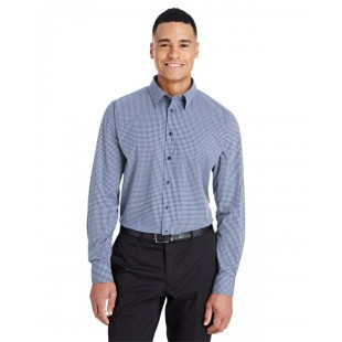 Devon & Jones CrownLux Performance Men's Tonal Mini Check Woven Shirt