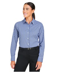 DG536W Devon & Jones CrownLux Performance® Ladies' Gingham Shirt