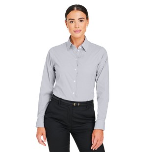 Devon & Jones CrownLux Performance Ladies' Microstripe Shirt