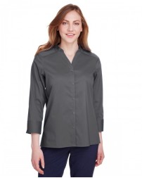 Devon & Jones Ladies' Crown Collection Stretch Broadcloth 3/4 Sleeve Blouse