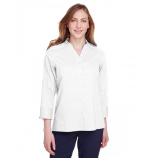Devon & Jones Ladies' Crown Collection Stretch Broadcloth 3/4 Sleeve Blouse