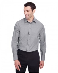 Devon & Jones Men's Crown Collection Stretch Pinpoint Chambray Woven Shirt