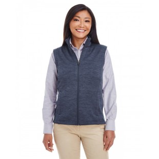 Devon & Jones Ladies' Newbury Melange Fleece Vest