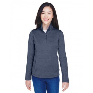 DG798W Devon & Jones Ladies' Newbury Mélange Fleece Quarter-Zip