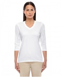 Devon & Jones Ladies' Perfect Fit Bracelet-Length V-Neck Top