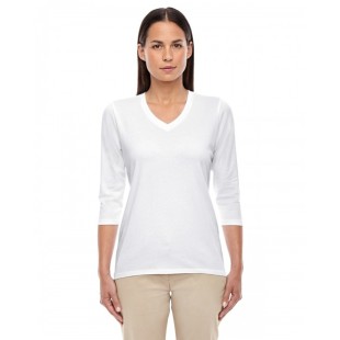 Devon & Jones Ladies' Perfect Fit Bracelet-Length V-Neck Top