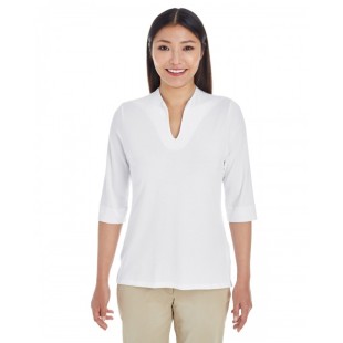 Devon & Jones Ladies' Perfect Fit Tailored Open Neckline Top