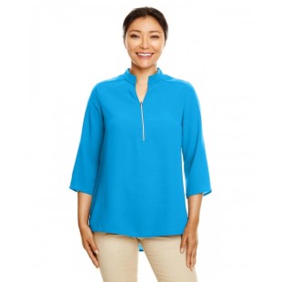 Devon & Jones Ladies' Perfect Fit  3/4-Sleeve Crepe Tunic