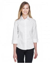 Devon & Jones Ladies' Perfect Fit 3/4-Sleeve Stretch Poplin Blouse