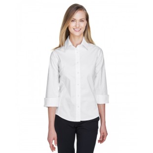 DP625W Devon & Jones Ladies' Perfect Fit 3/4-Sleeve Stretch Poplin Blouse