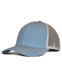 Fahrenheit Heathered Cotton Polyester Trucker Hat