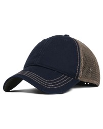 Fahrenheit Garment Washed Cotton Mesh Back Hat