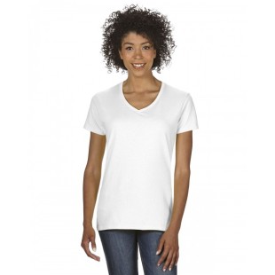 Gildan Ladies' Heavy Cotton V-Neck T-Shirt