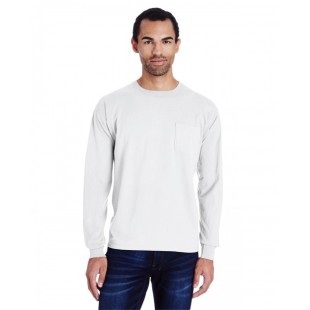ComfortWash by Hanes Unisex Garment-Dyed Long-Sleeve T-Shirt with Pocket