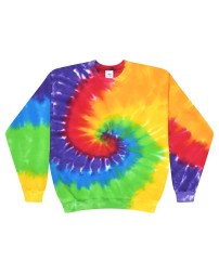 H8100 Tie-Dye Adult Crew Neck Sweatshirt