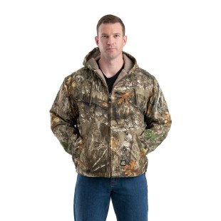 Berne Men's Heartland Washed Duck Hooded Work Coat