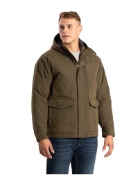 Berne Men's Highland Quilt-Lined Micro-Duck Hooded Coat