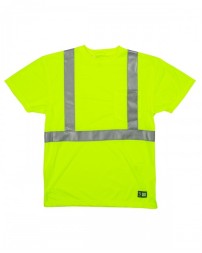 Berne Men's Hi-Vis Class 2 Performance Pocket T-Shirt