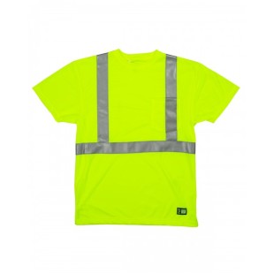 Berne Men's Hi-Vis Class 2 Performance Pocket T-Shirt