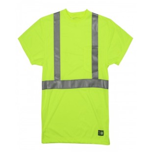 Berne Men's Tall Hi-Vis Class 2 Performance Short Sleeve T-Shirt