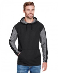 J America Adult Omega Stretch Hooded Sweatshirt