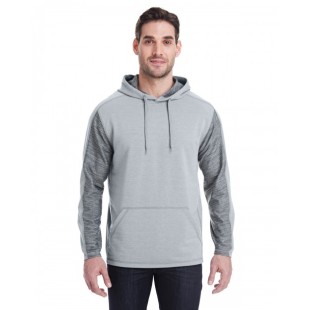 J America Adult Omega Stretch Hooded Sweatshirt