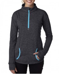 JA8617 J America Ladies' Cosmic Fleece Quarter-Zip