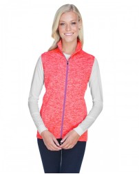 J America Ladies' Lasic Cosmic Fleece Vest