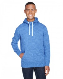 J America Adult Melange Fleece Pullover Hooded Sweatshirt