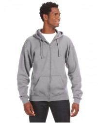 J America Adult Premium Full-Zip Fleece Hooded Sweatshirt