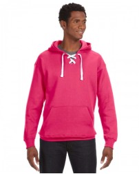 J America Adult Sport Lace Hooded Sweatshirt