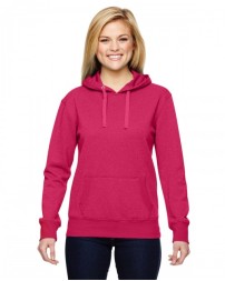 J America Ladies' Glitter French Terry Hooded Sweatshirt