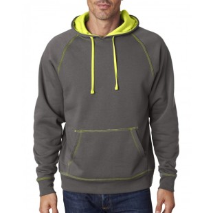 J America Adult Shadow Fleece Pullover Hood