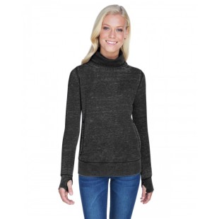 J America Ladies' Zen Fleece Cowl Neck